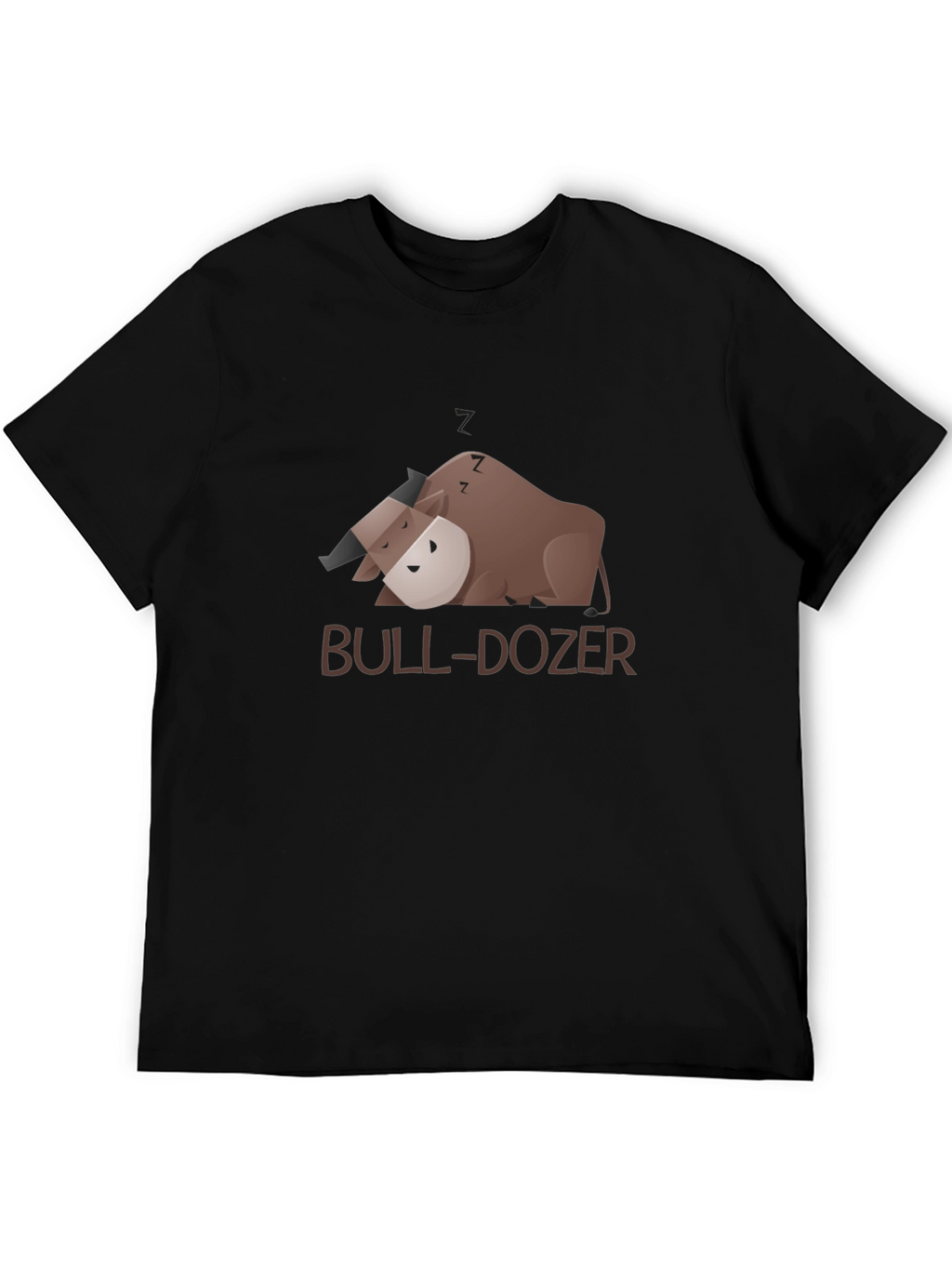 Bull-Dozer Graphic Black T-Shirt