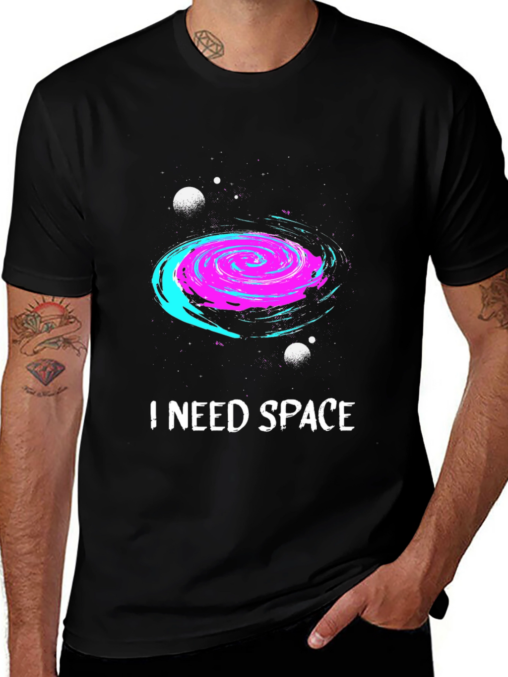 I Need Space Galaxy Graphic T-Shirt