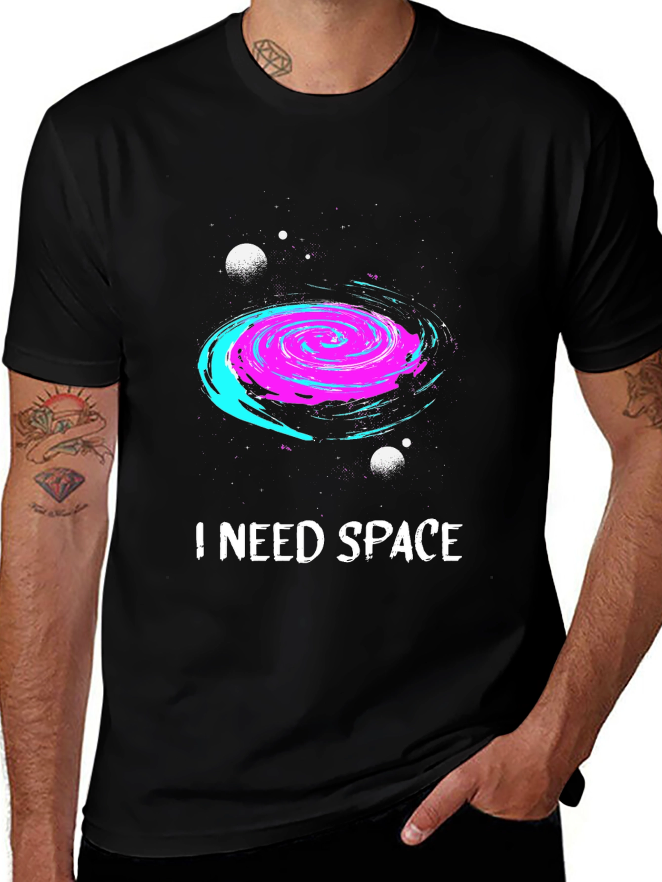 I Need Space Galaxy Graphic T-Shirt