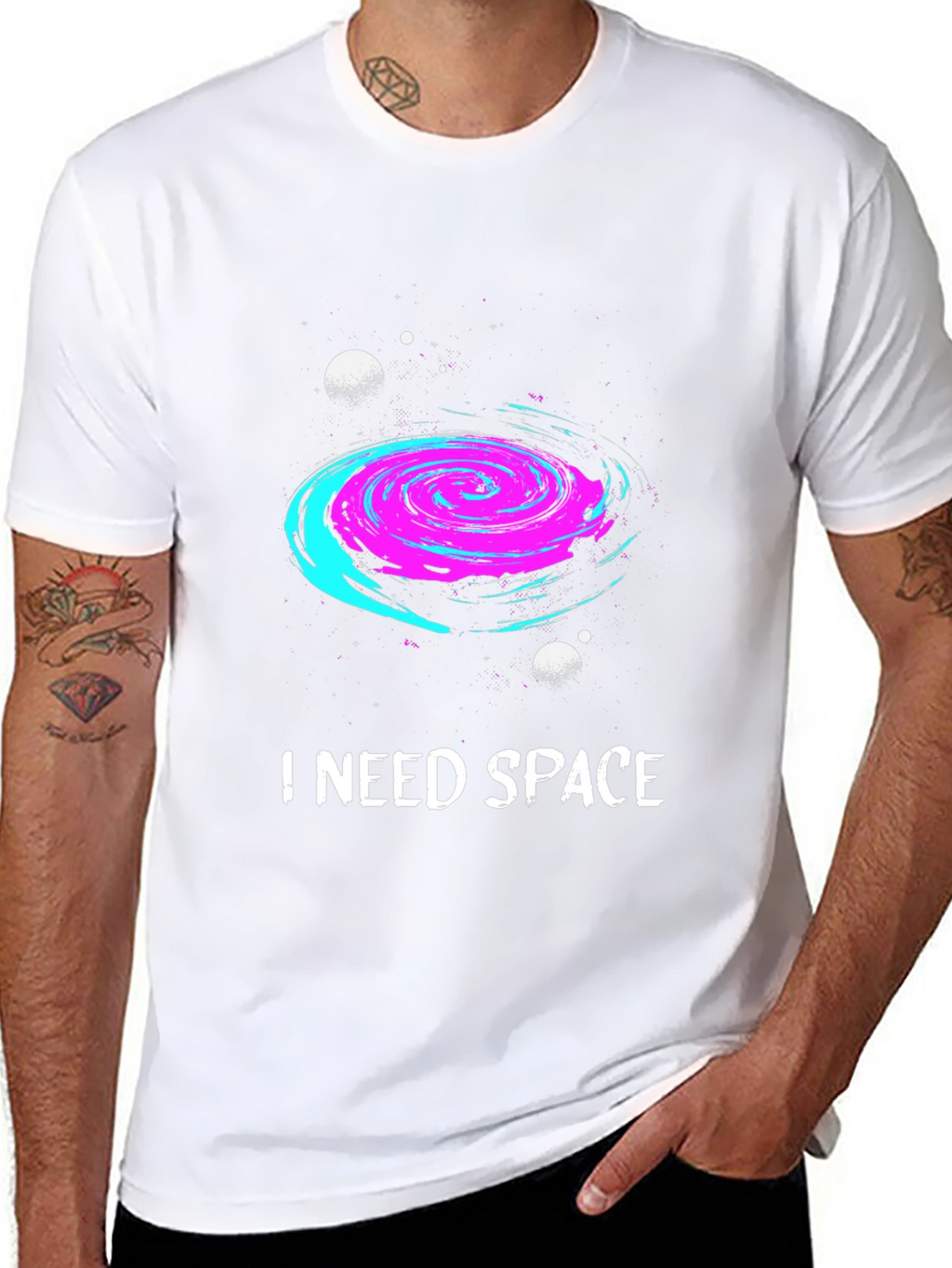 I Need Space Galaxy Graphic T-Shirt