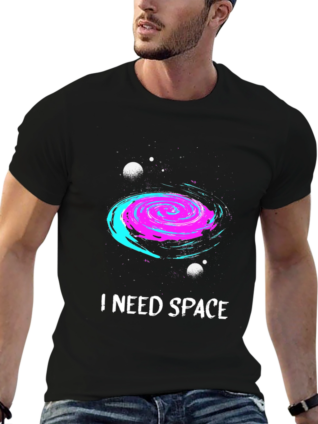 I Need Space Galaxy Graphic T-Shirt