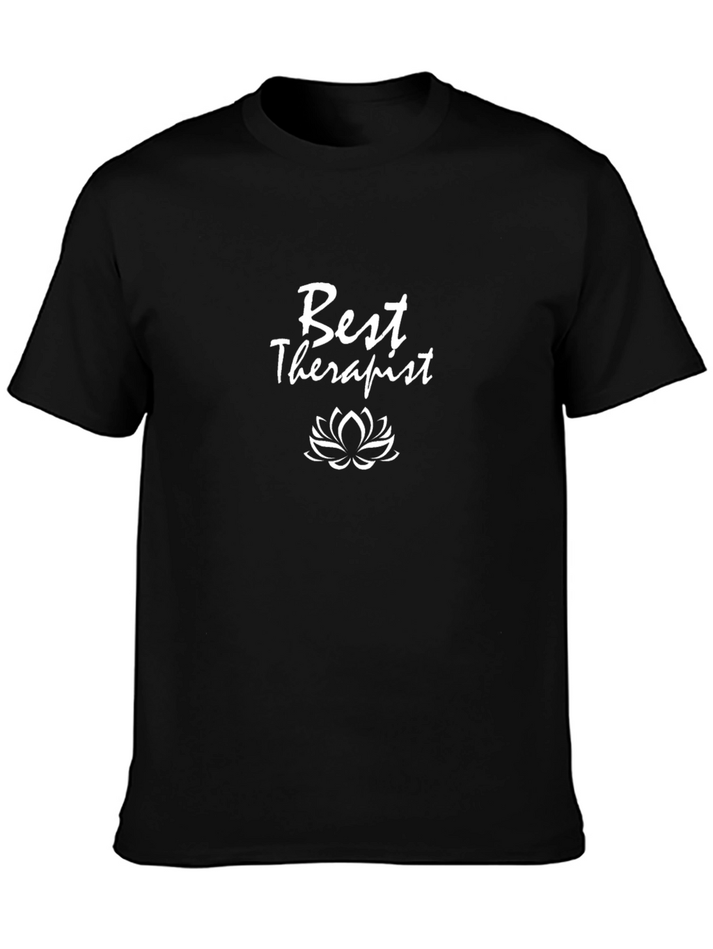 Best Therapist T-Shirt: Lotus Flower Design