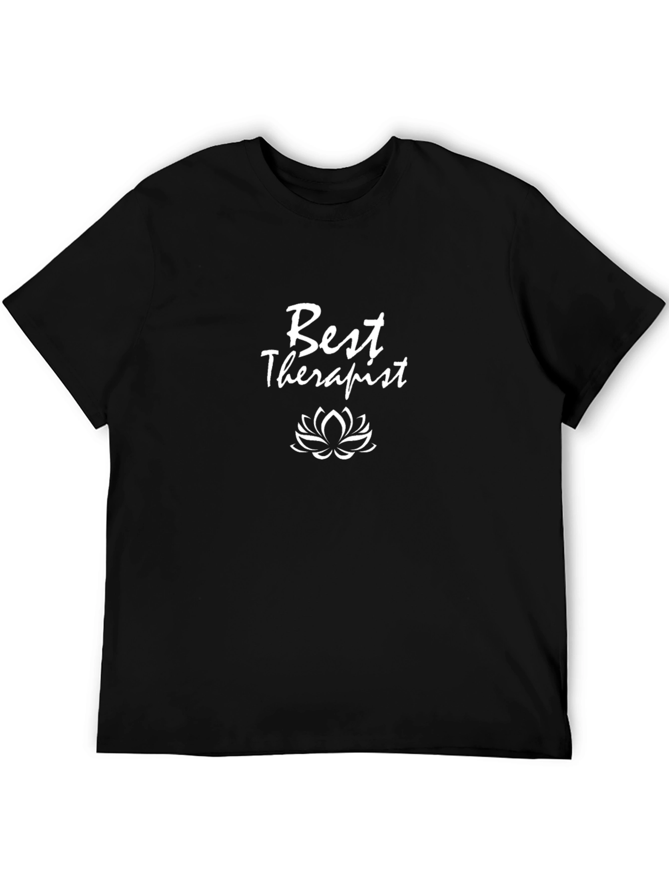 Best Therapist T-Shirt: Lotus Flower Design