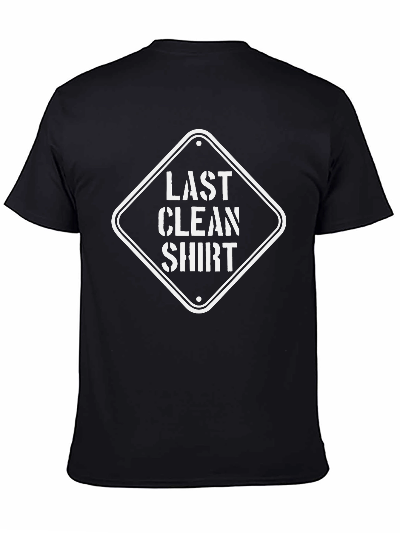 Last Clean Shirt Graphic Tee - Humorous Novelty T-Shirt