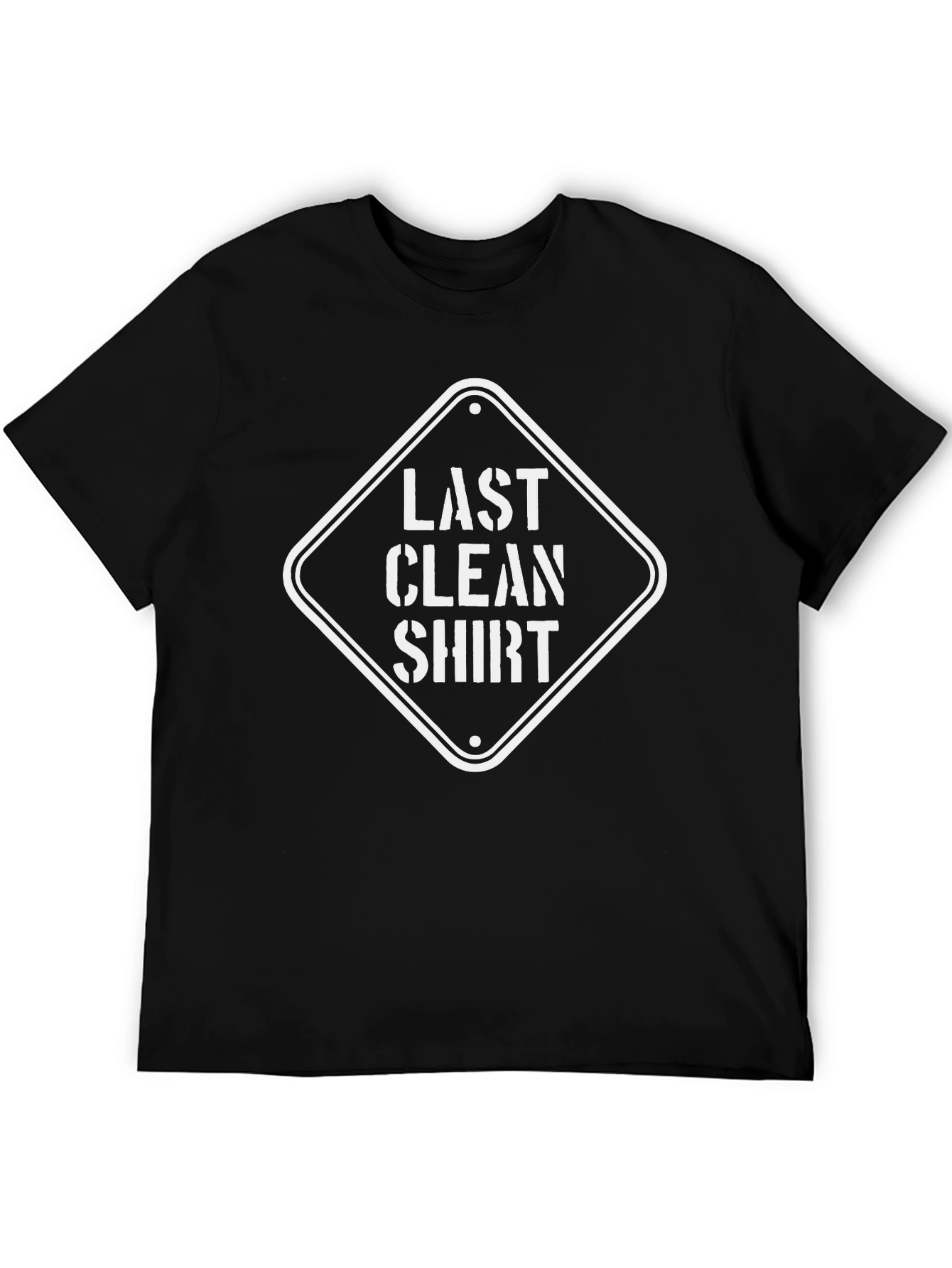 Last Clean Shirt Graphic Tee - Humorous Novelty T-Shirt