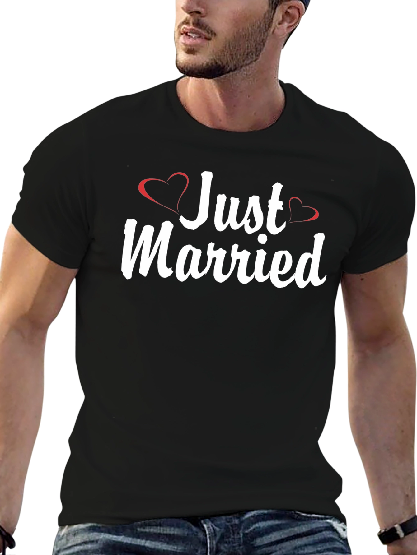 Just Married T-Shirt - Newlywed Celebration Tee