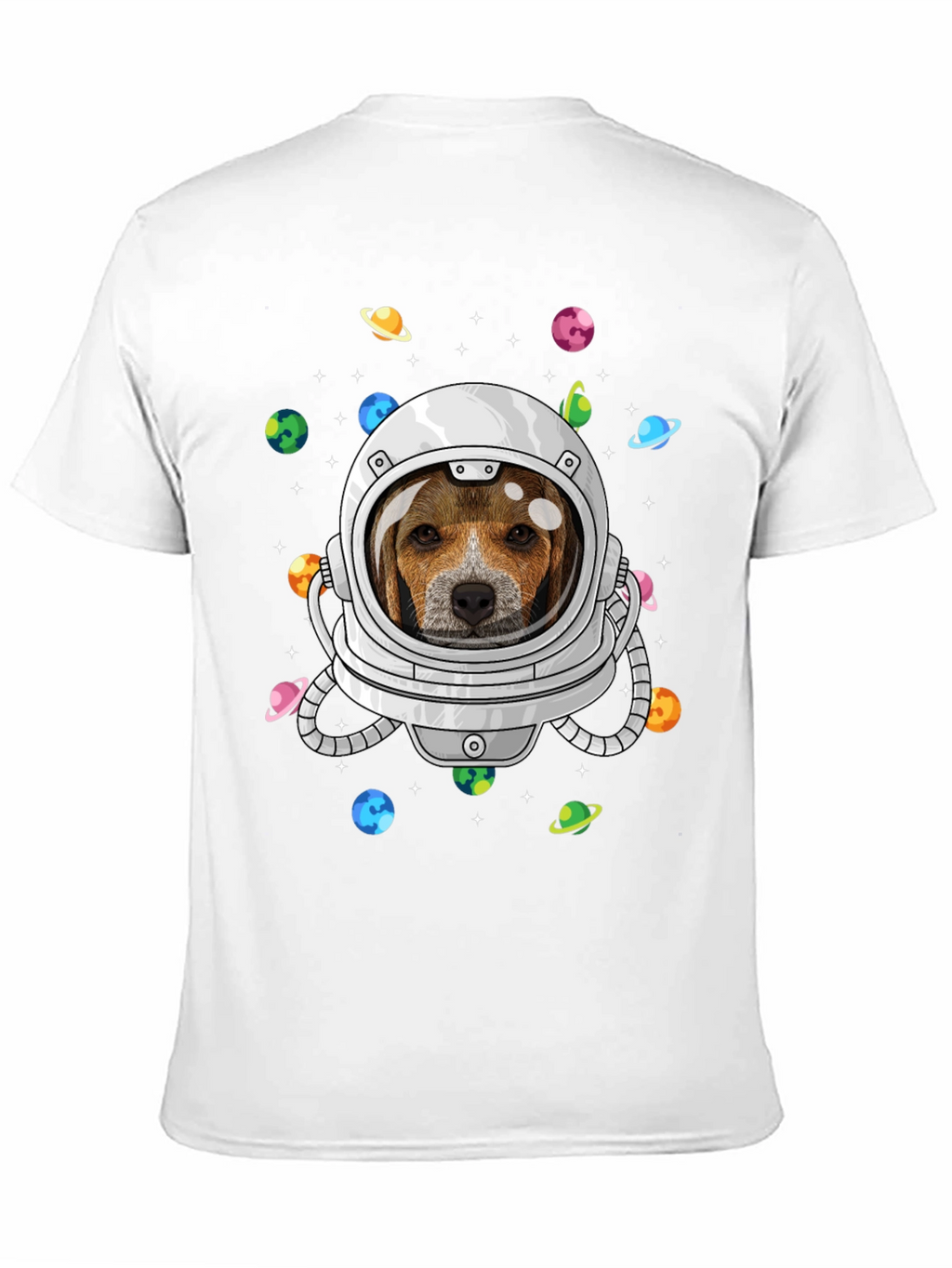 Astronaut Beagle Dog Graphic T-Shirt