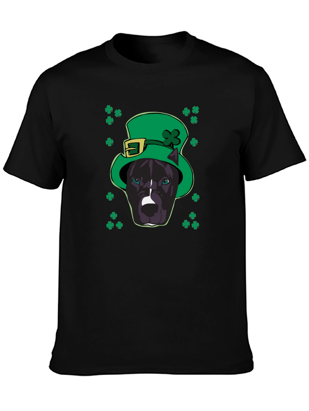 St. Patricks Day Pitbull T-Shirt - Lucky Dog Tee
