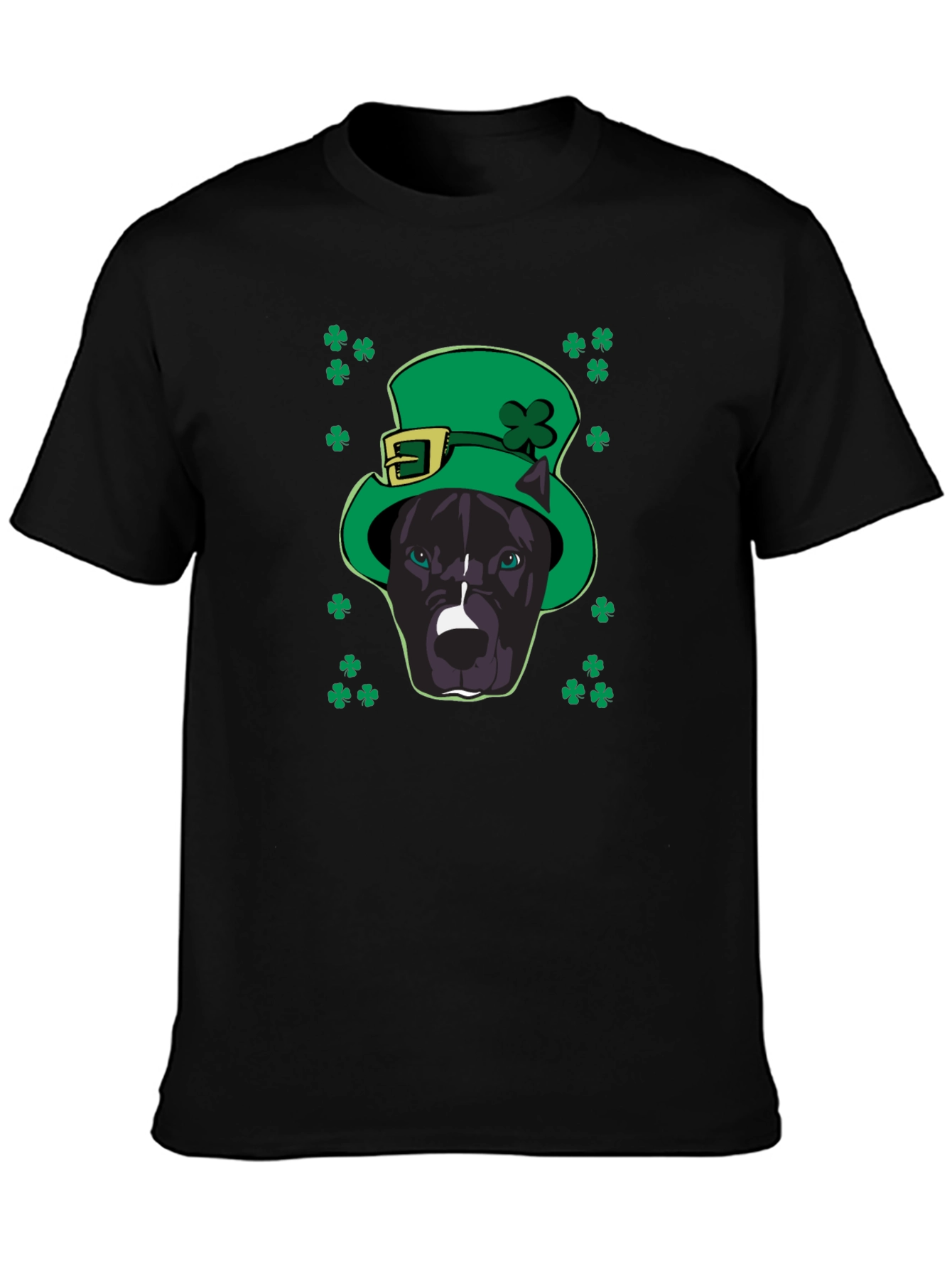 St. Patricks Day Pitbull T-Shirt - Lucky Dog Tee