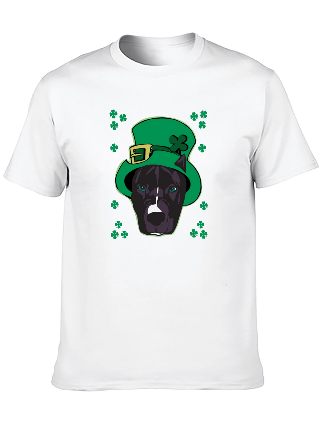 St. Patricks Day Pitbull T-Shirt - Lucky Dog Tee