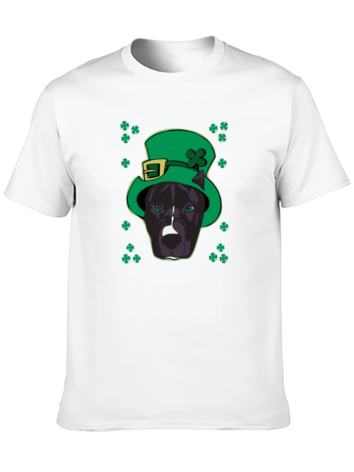 St. Patricks Day Pitbull T-Shirt - Lucky Dog Tee