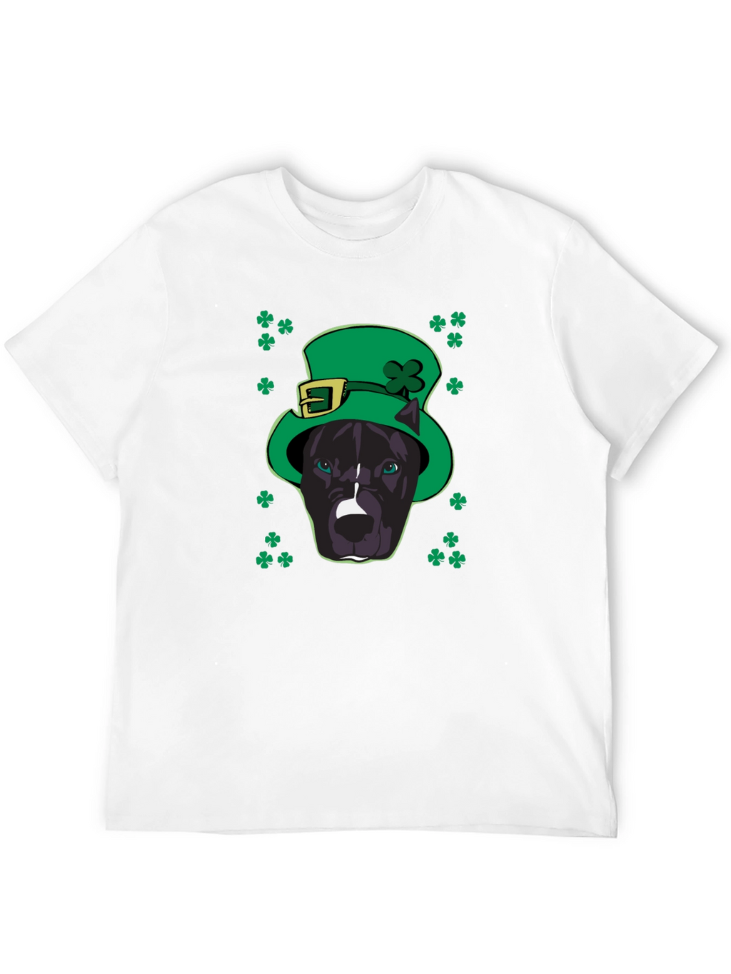 St. Patricks Day Pitbull T-Shirt - Lucky Dog Tee