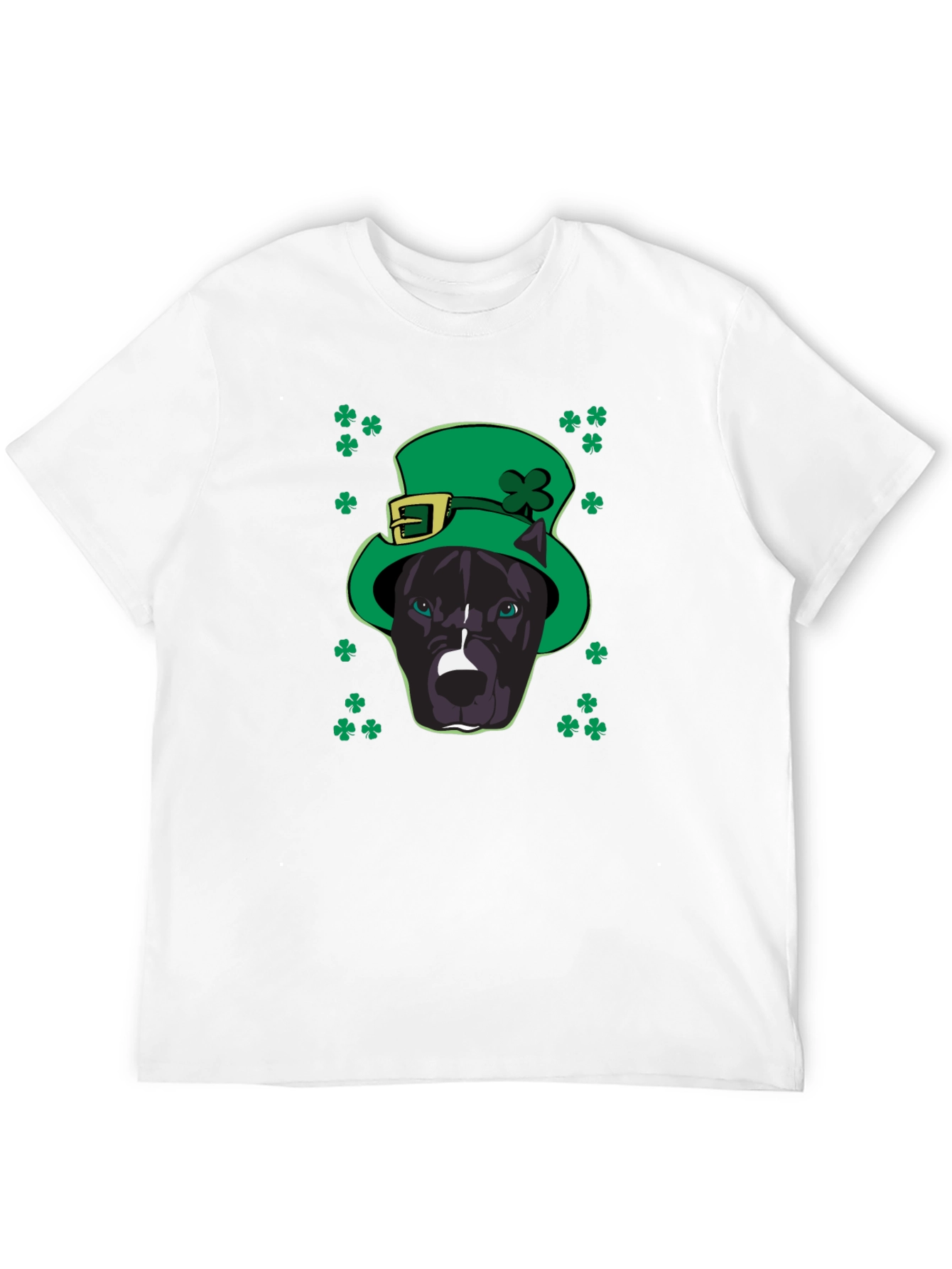 St. Patricks Day Pitbull T-Shirt - Lucky Dog Tee