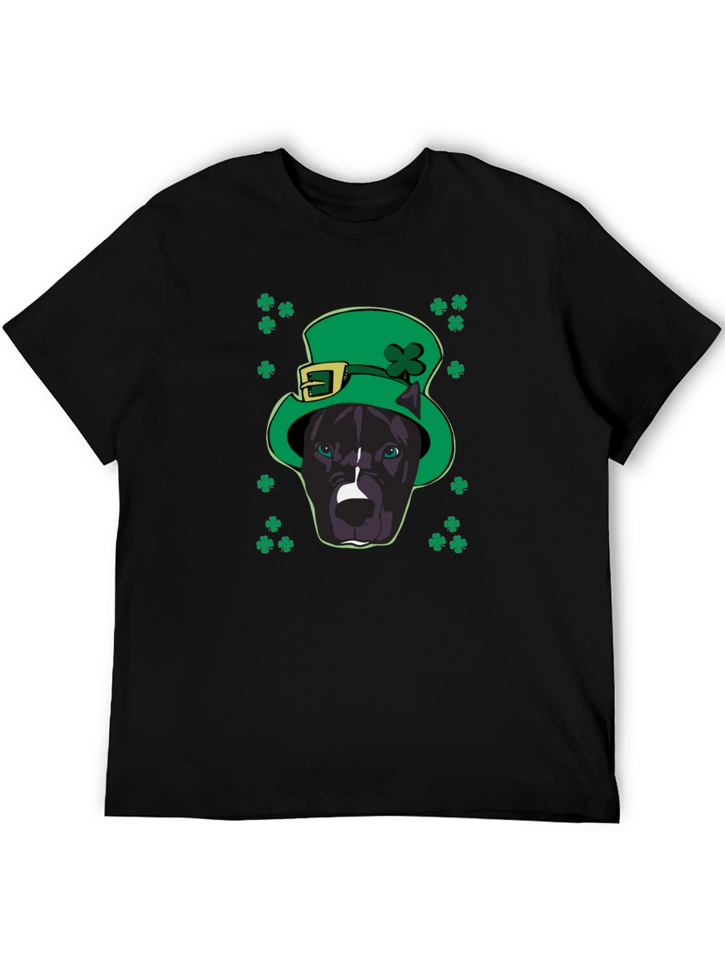 St. Patricks Day Pitbull T-Shirt - Lucky Dog Tee