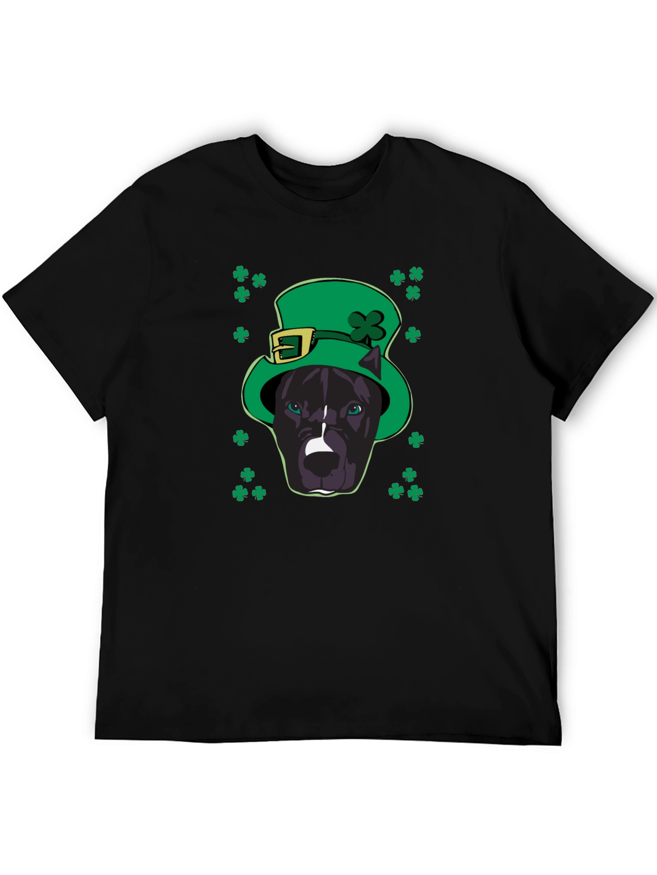 St. Patricks Day Pitbull T-Shirt - Lucky Dog Tee
