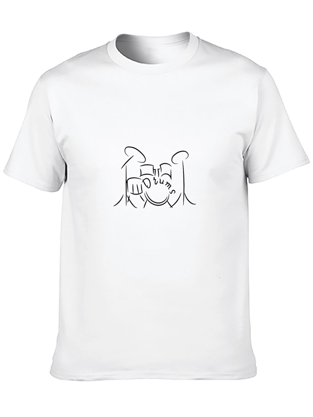 Black Drum Kit Graphic Tee