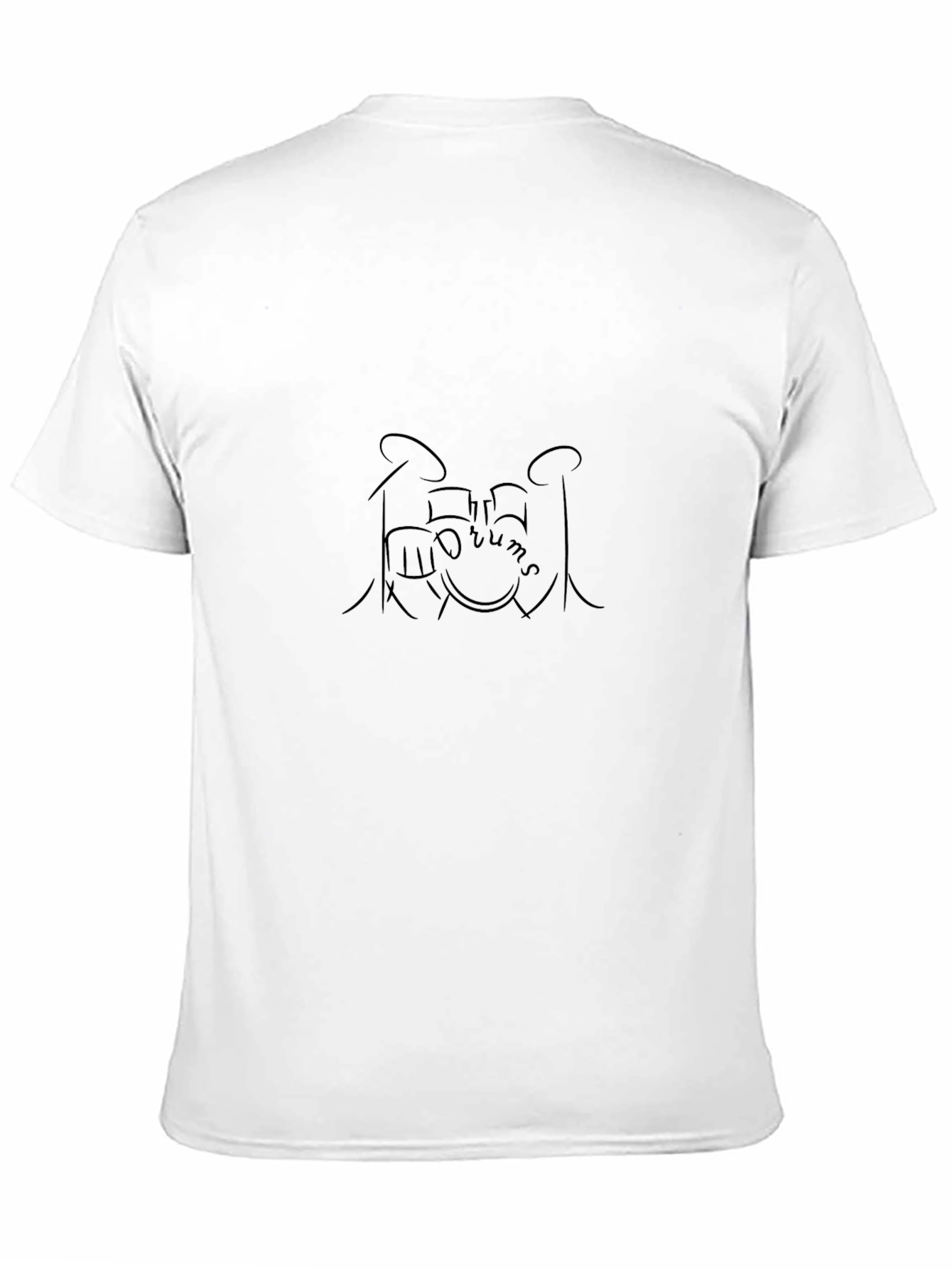 Black Drum Kit Graphic Tee