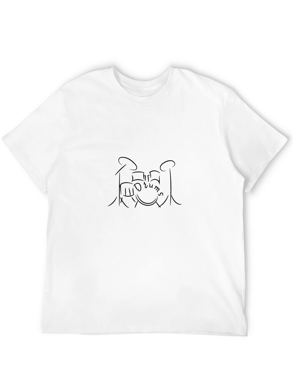 Black Drum Kit Graphic Tee