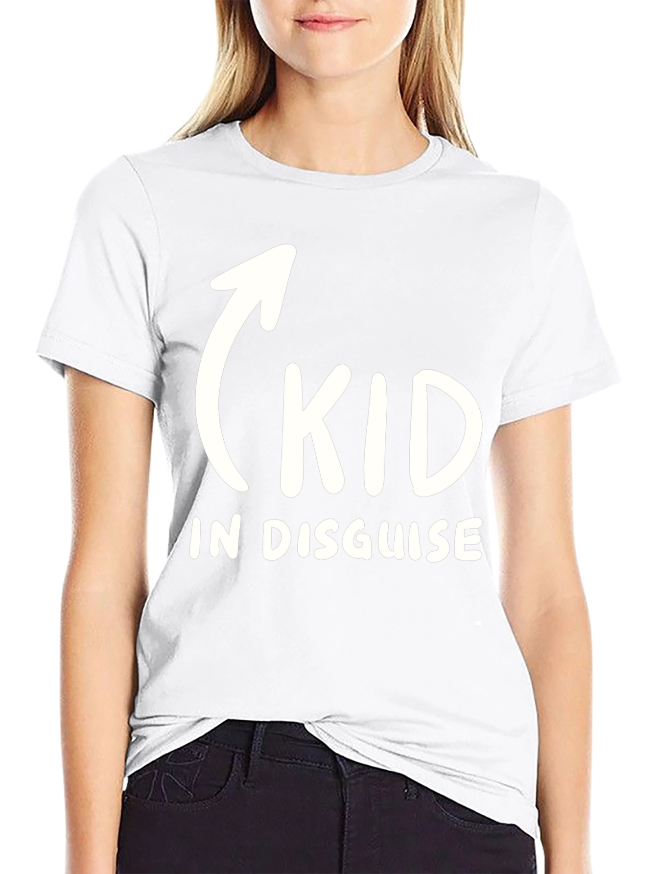 Kid In Disguise Funny Graphic T-Shirt