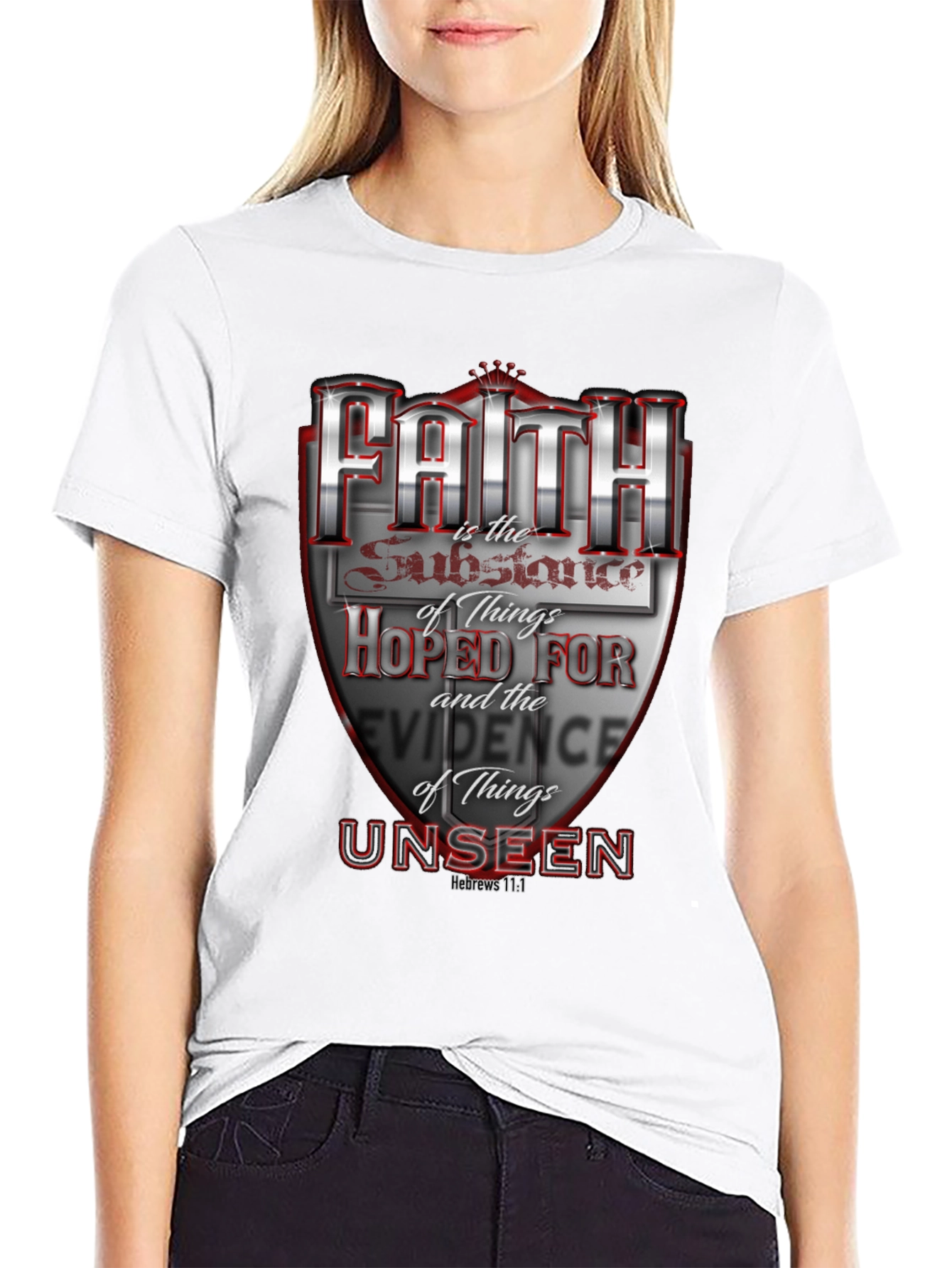 Faith Hebrews 11:1 Graphic T-Shirt