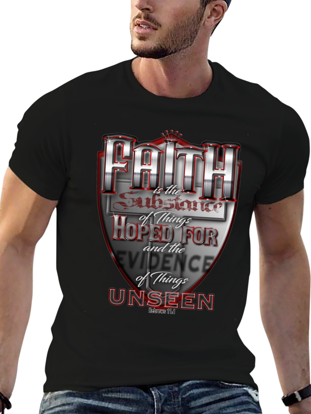 Faith Hebrews 11:1 Graphic T-Shirt