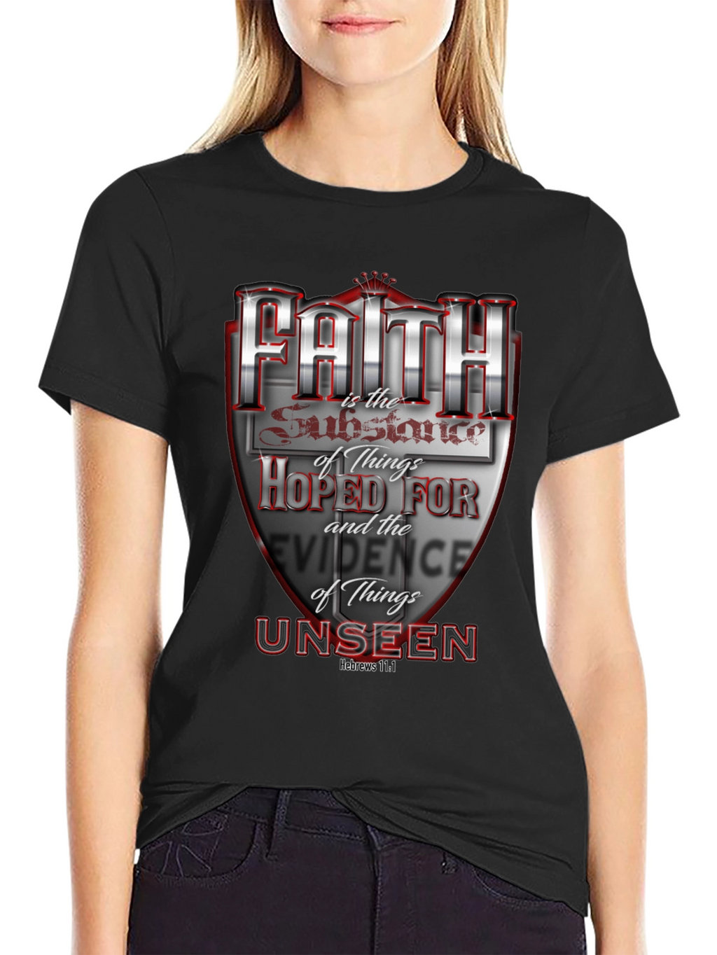 Faith Hebrews 11:1 Graphic T-Shirt
