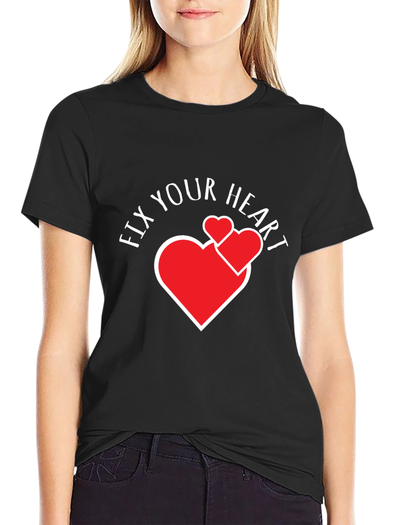 Fix Your Heart Graphic Tee - Stylish Comfort