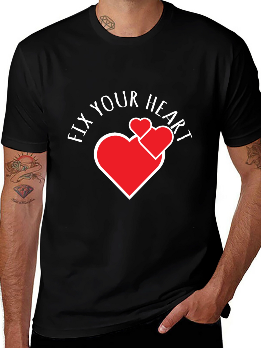 Fix Your Heart Graphic Tee - Stylish Comfort