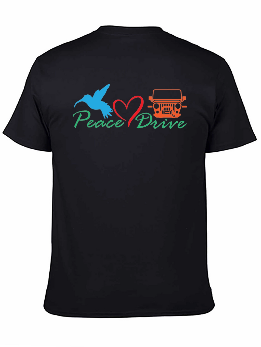 Peace Drive T-Shirt - Bird Love Jeep Graphic