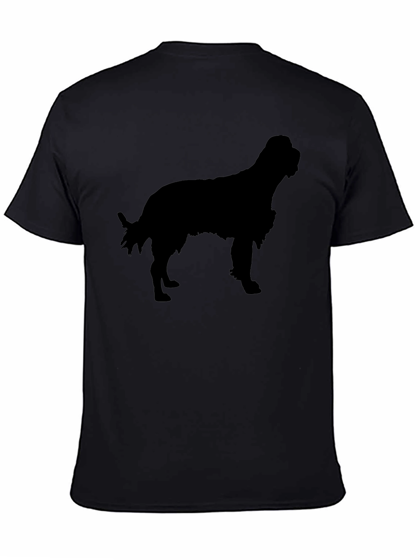 Dog Silhouette Black T-Shirt
