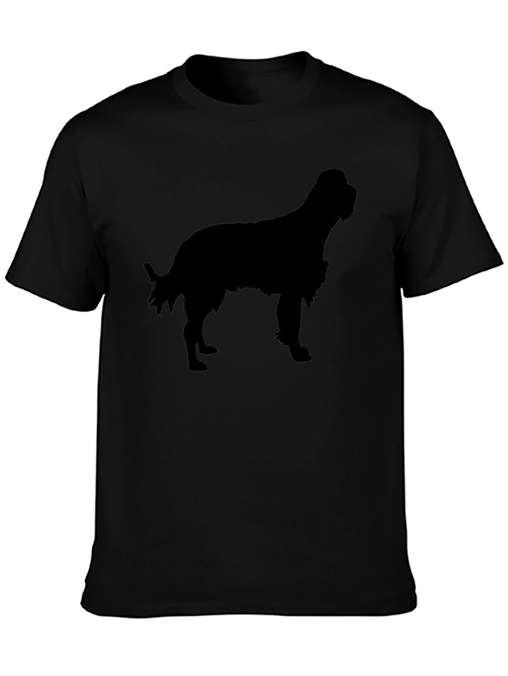 Dog Silhouette Black T-Shirt