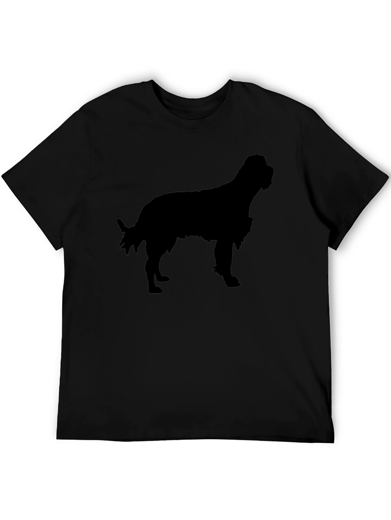 Dog Silhouette Black T-Shirt
