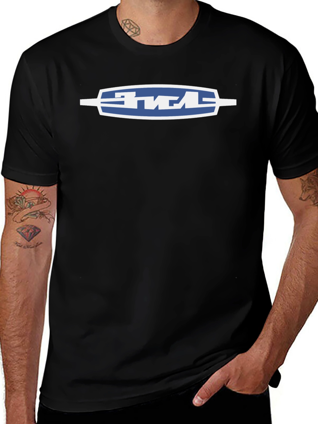 Retro Style Graphic Tee - Black Casual Shirt