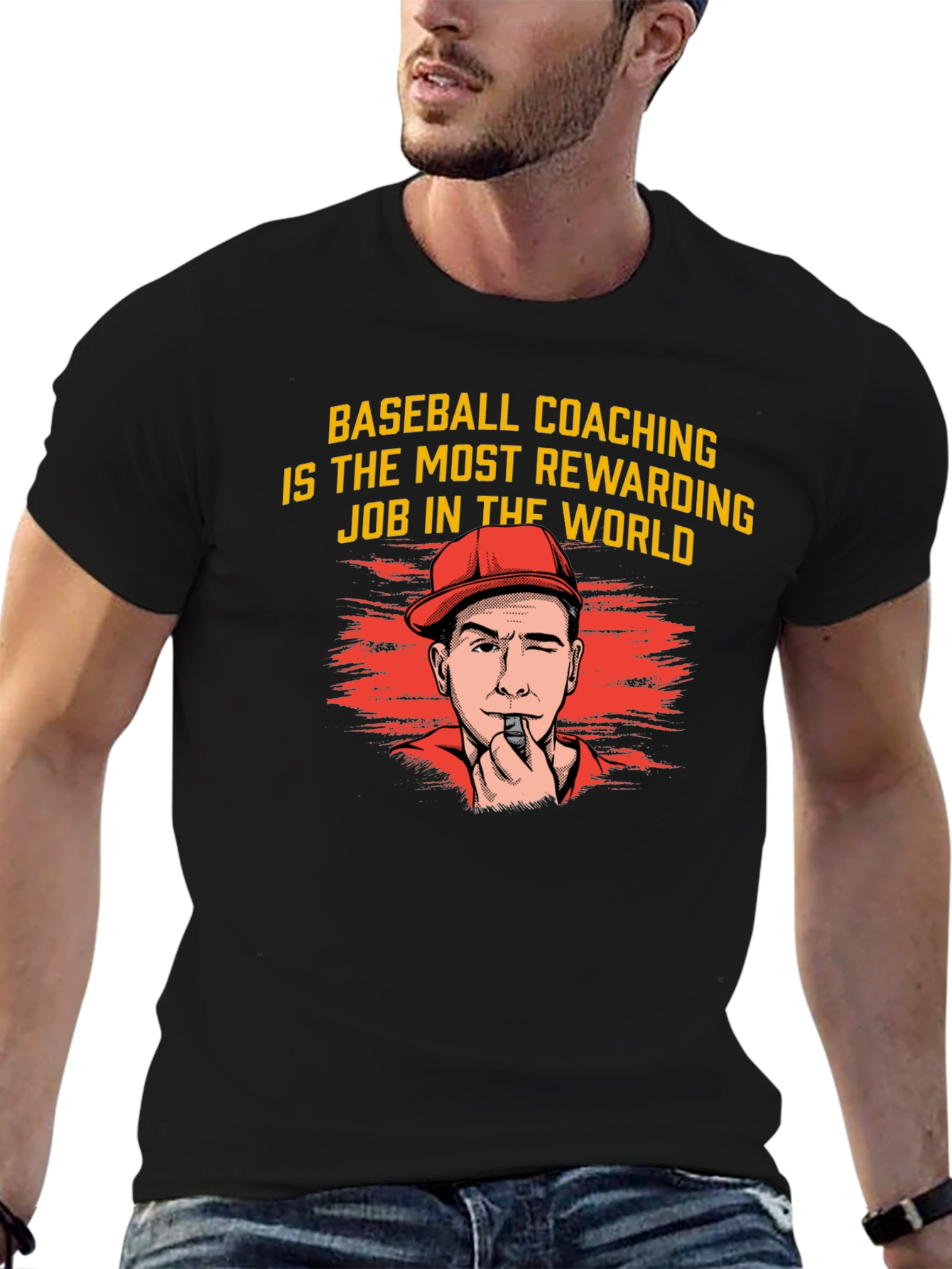 Baseball Coaching Tee - Most Rewarding Job