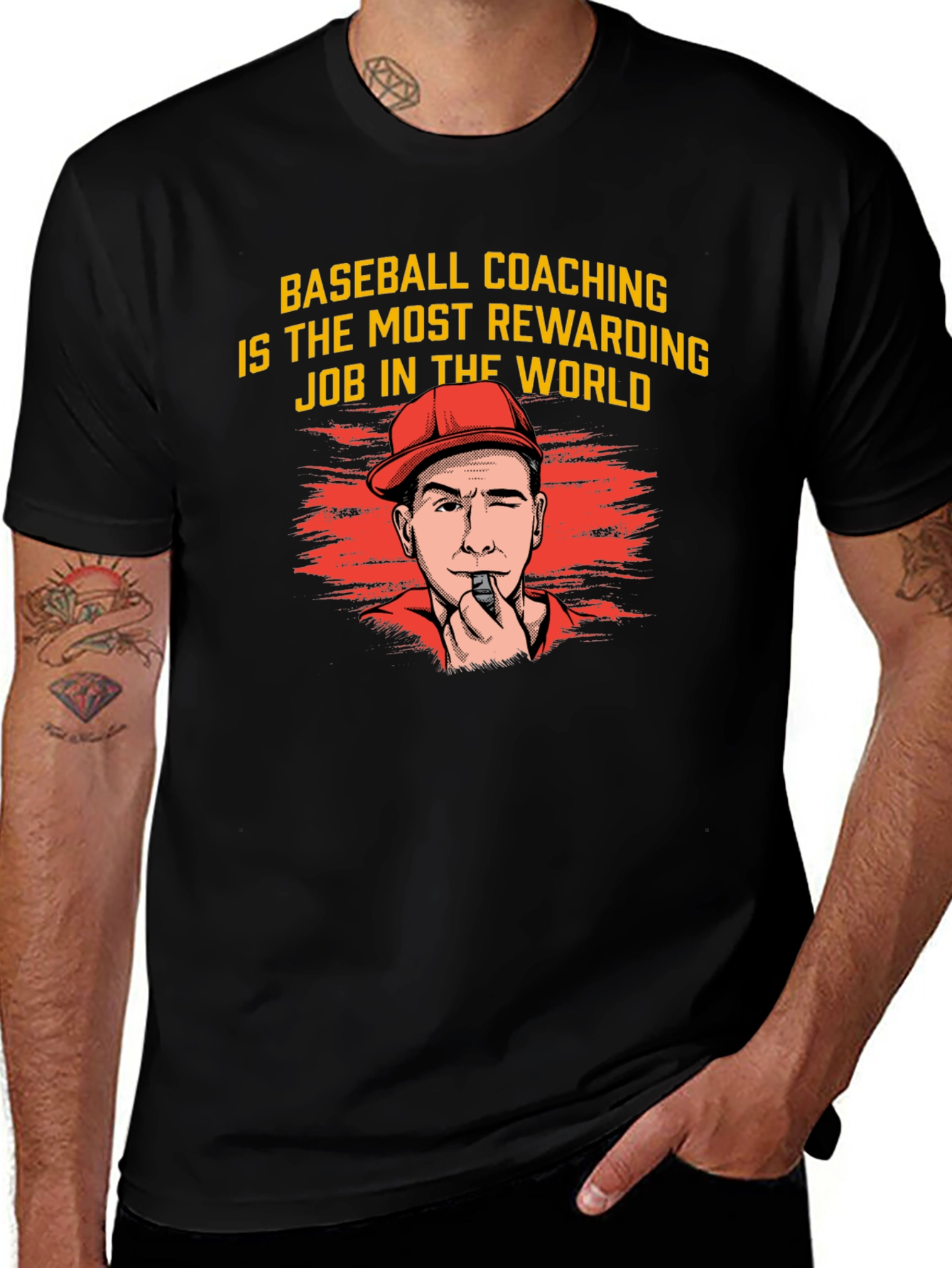 Baseball Coaching Tee - Most Rewarding Job
