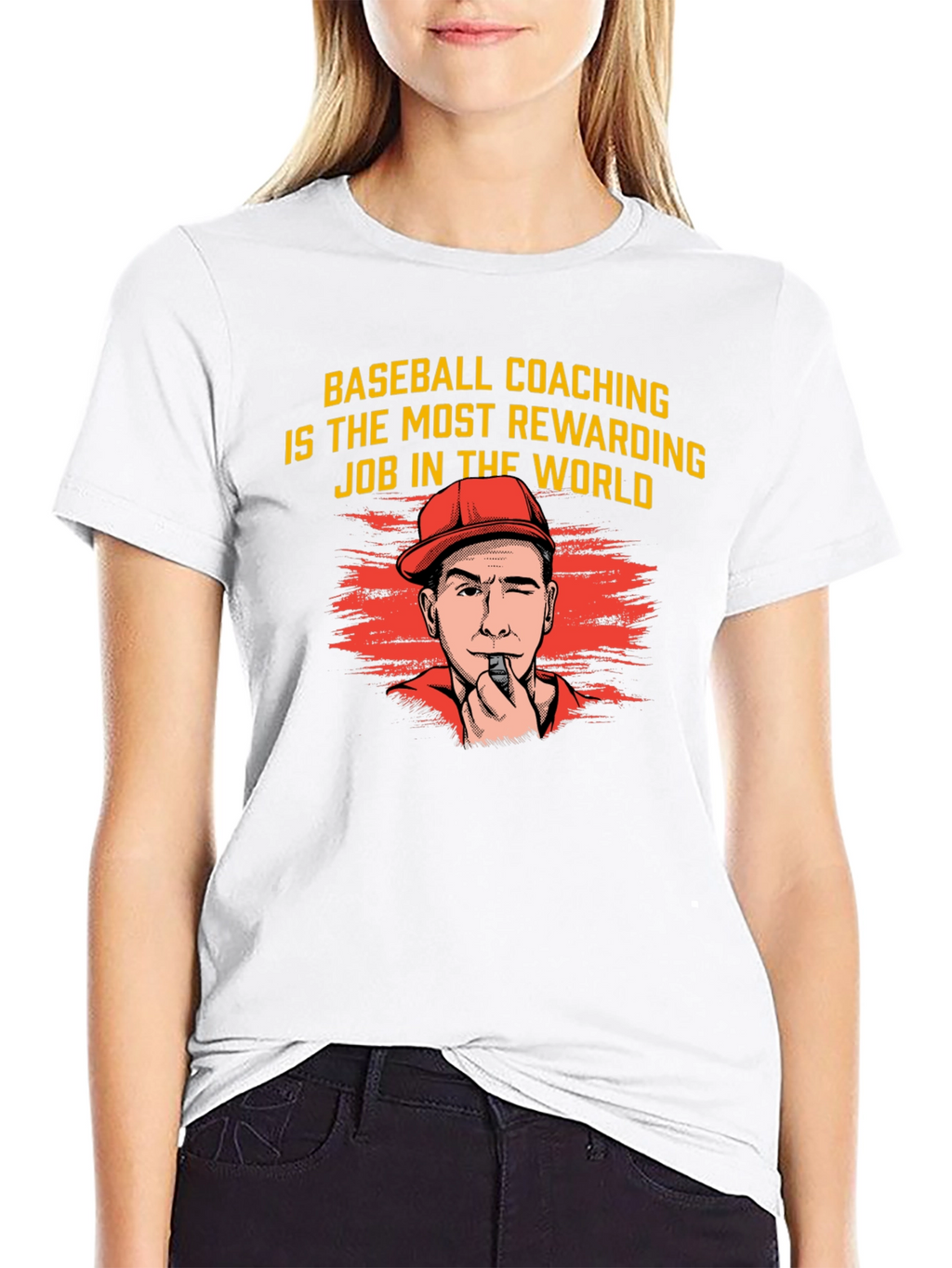 Baseball Coaching Tee - Most Rewarding Job