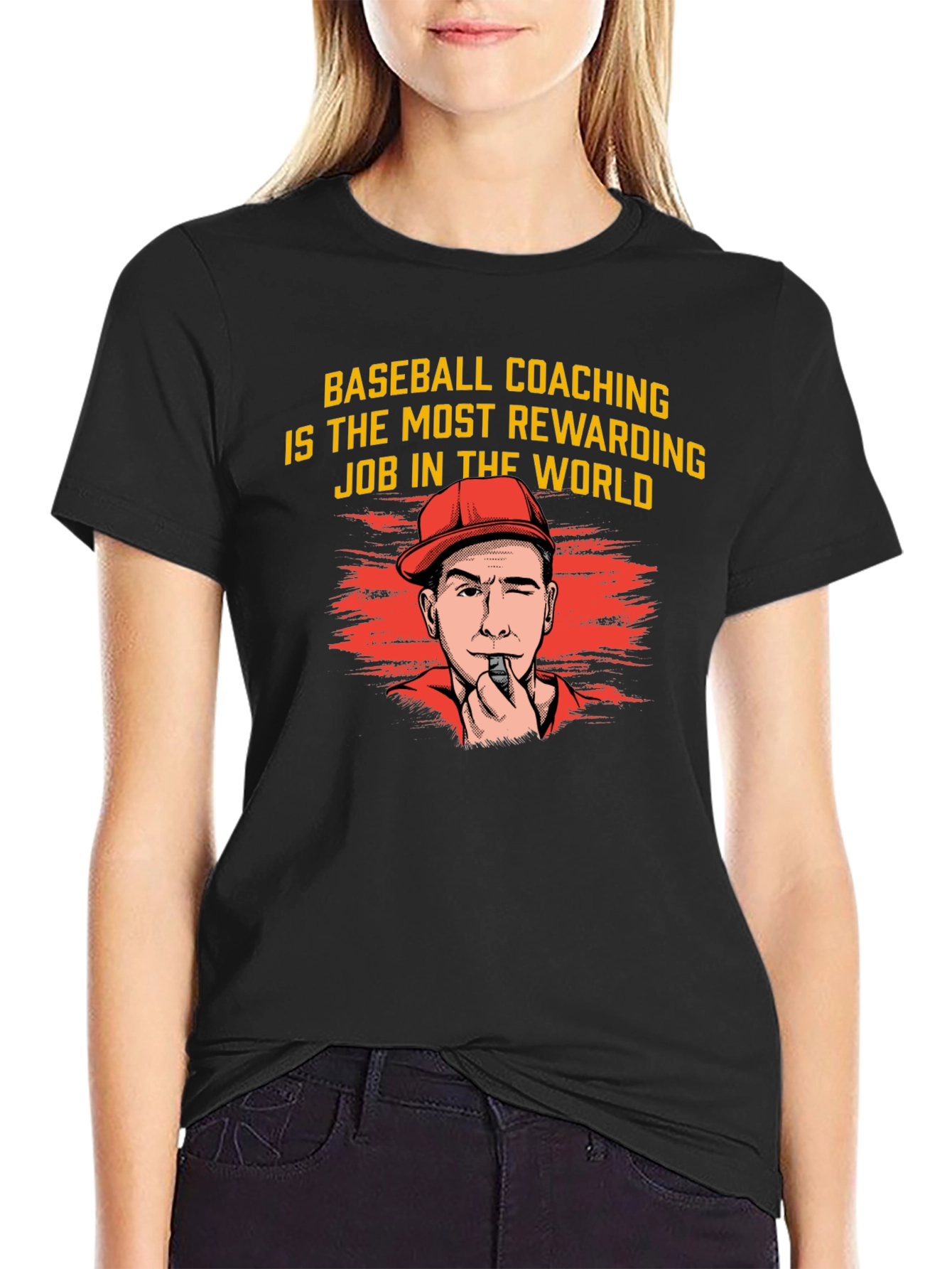 Baseball Coaching Tee - Most Rewarding Job