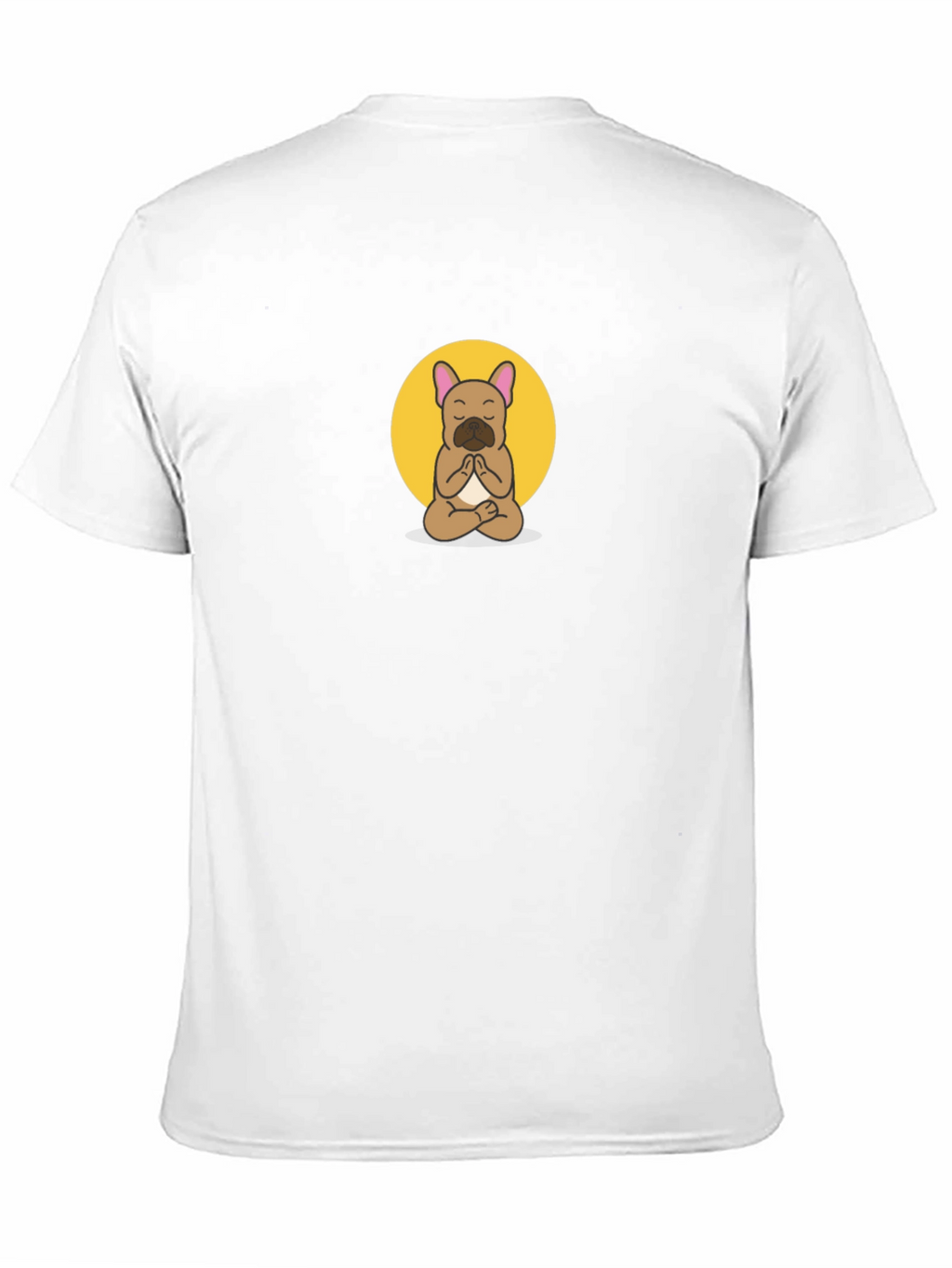 Meditating Bulldog Graphic Tee - Black