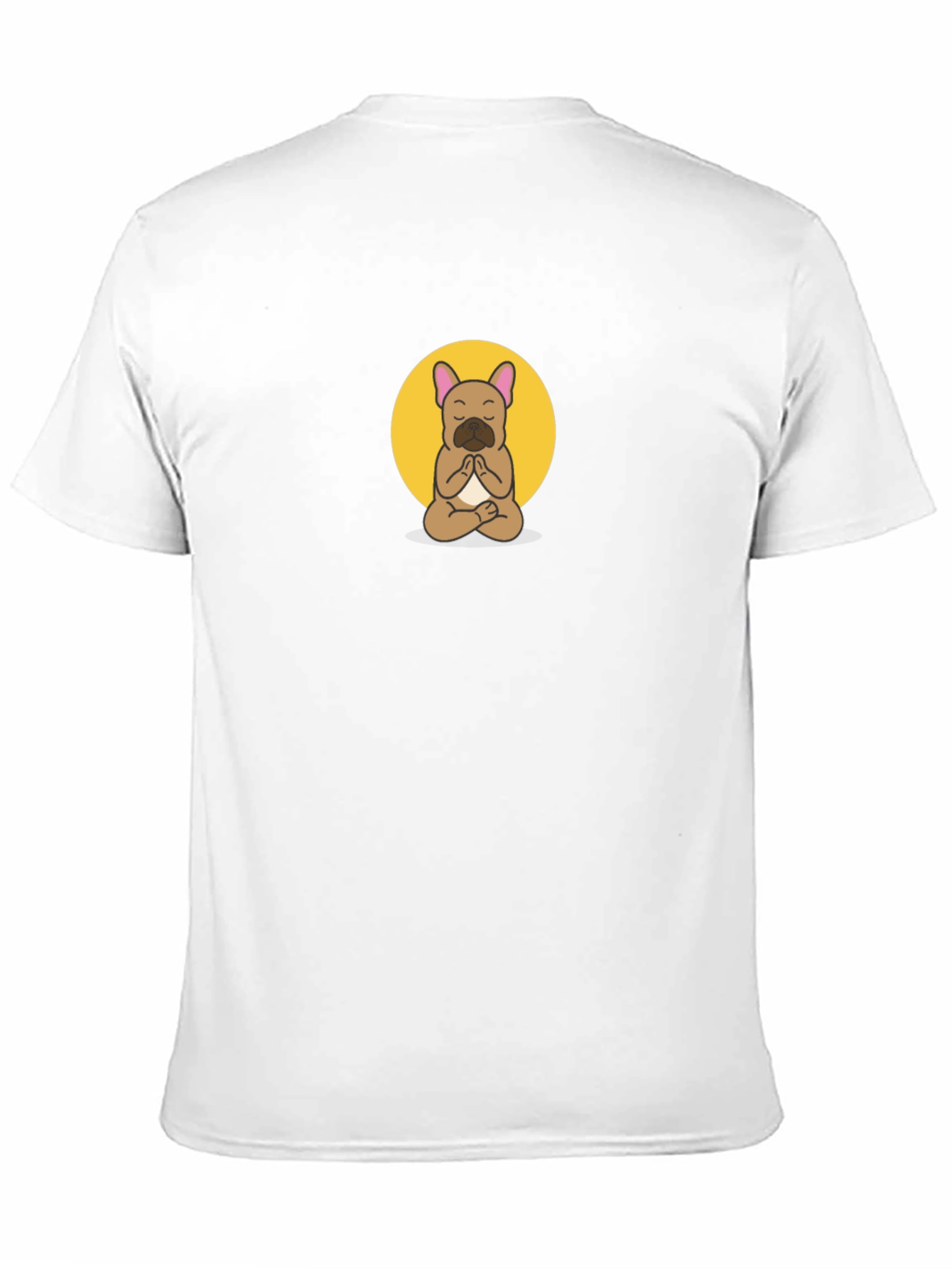 Meditating Bulldog Graphic Tee - Black