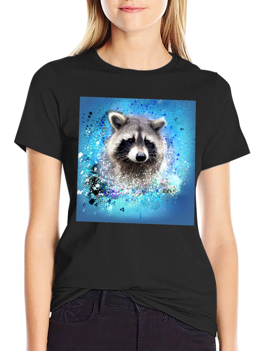 Raccoon Splash T-Shirt - Unique Graphic Tee