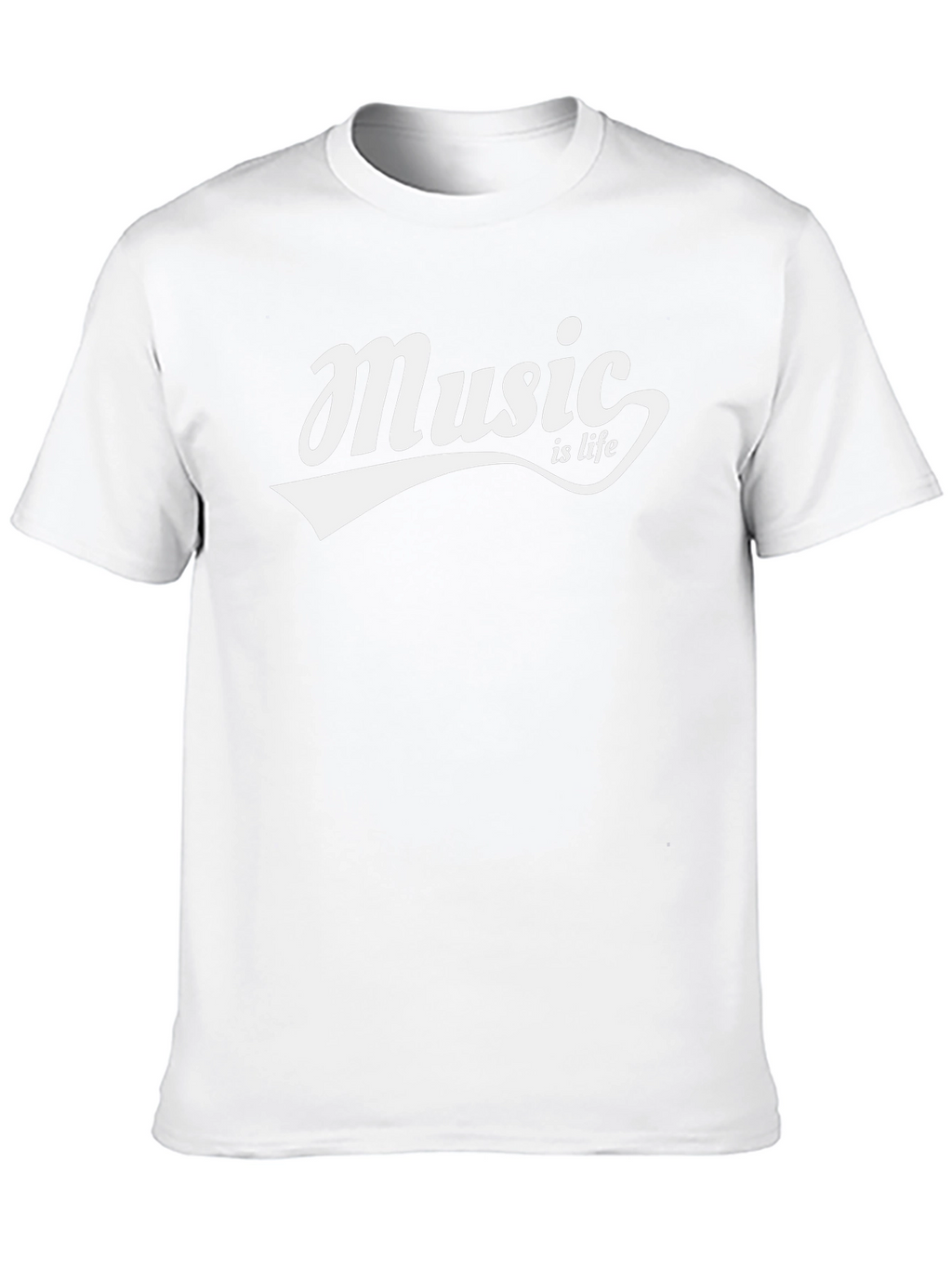 Music is Life Black T-Shirt