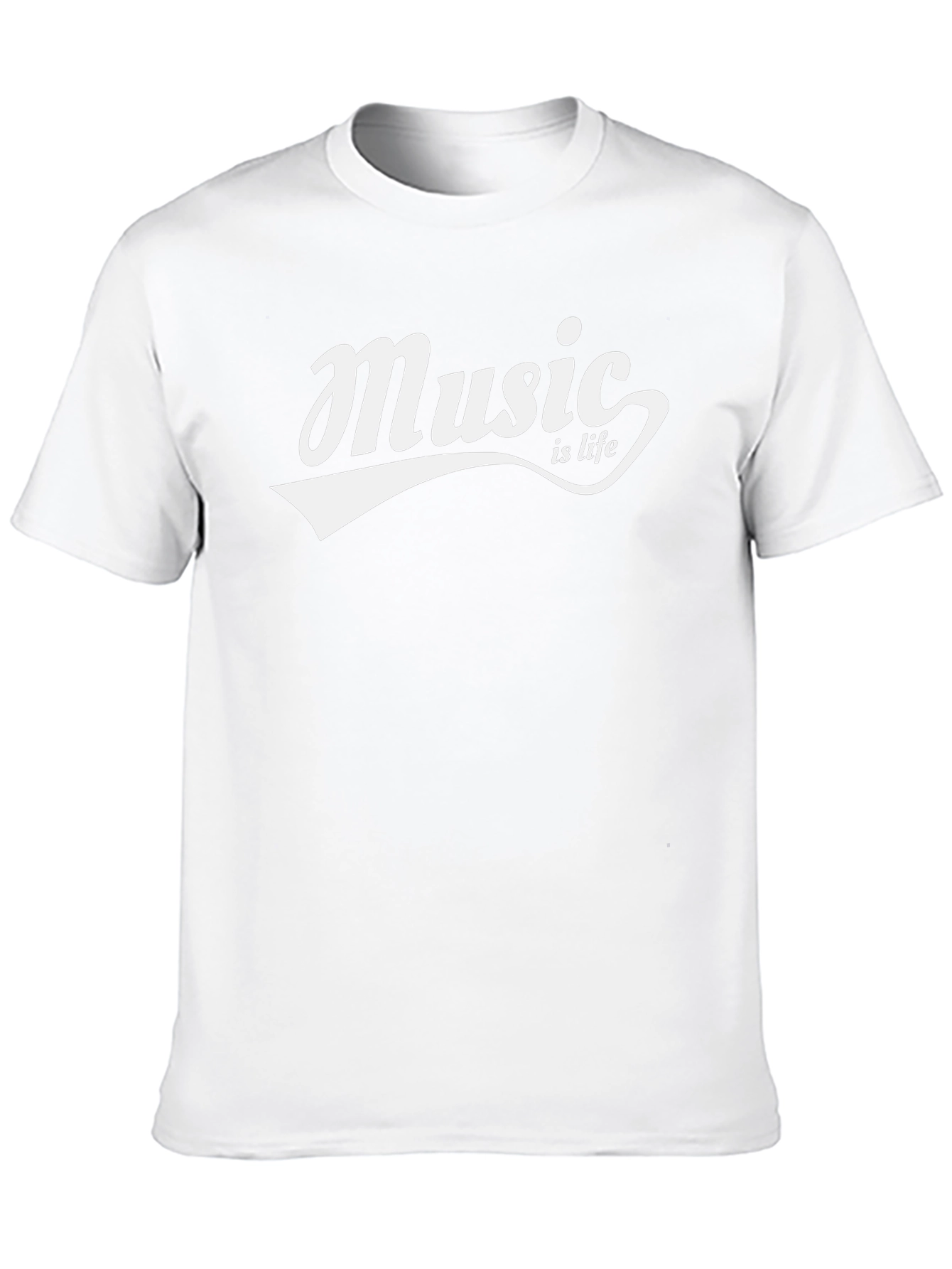 Music is Life Black T-Shirt