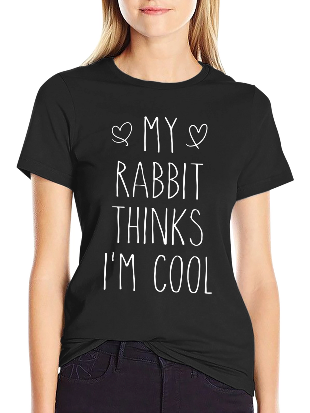 My Rabbit Thinks Im Cool - Novelty T-Shirt