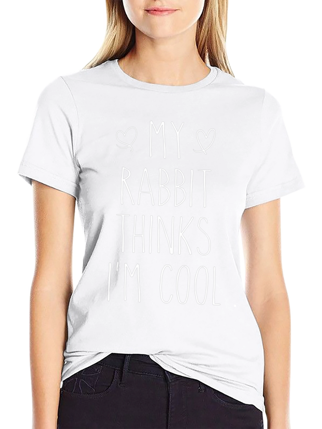My Rabbit Thinks Im Cool - Novelty T-Shirt
