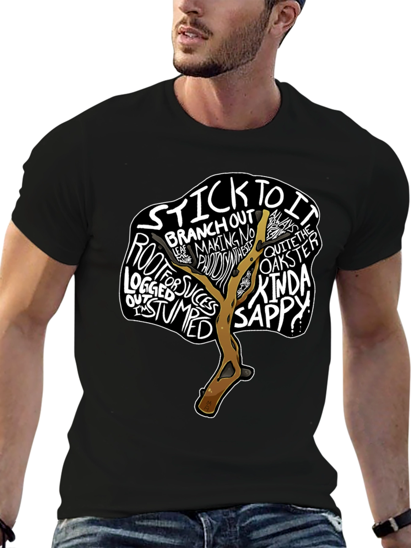 Motivational Tree Graphic Tee - Stick To It