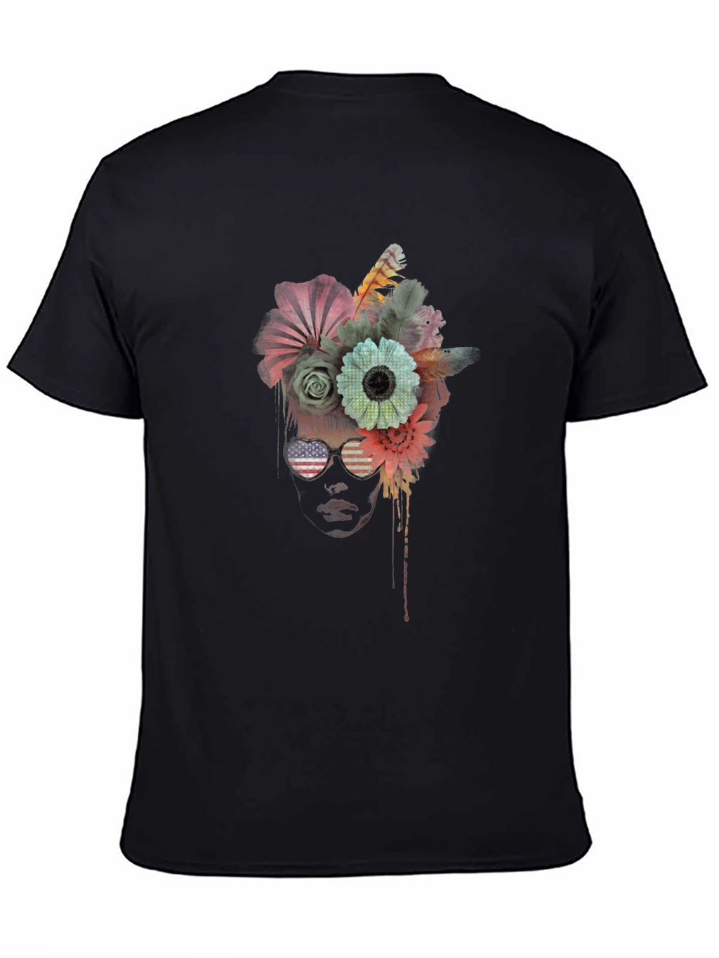 Floral Crown Sunglasses Graphic Tee