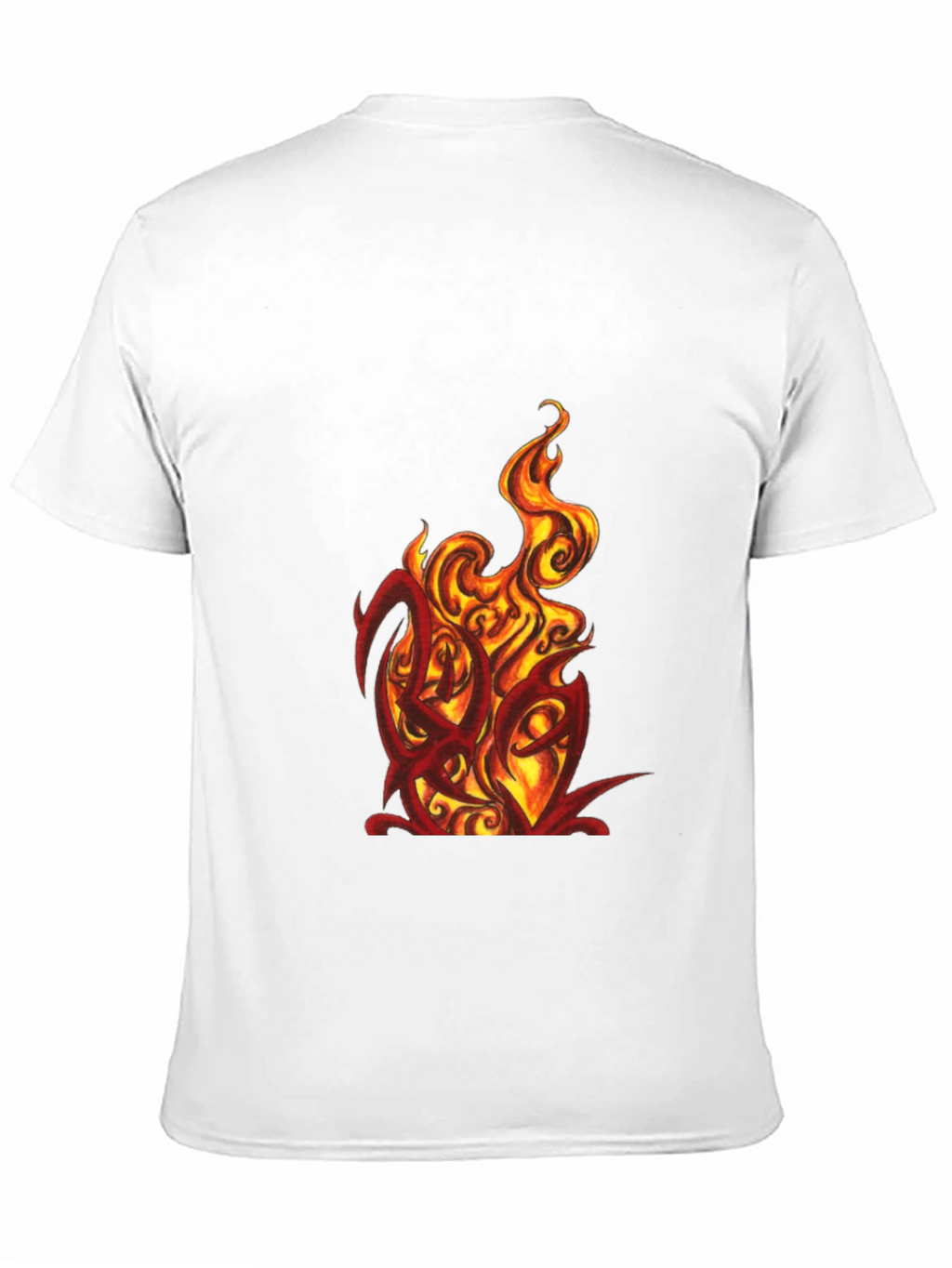 Fiery Graphic Tee - Bold Black T-Shirt
