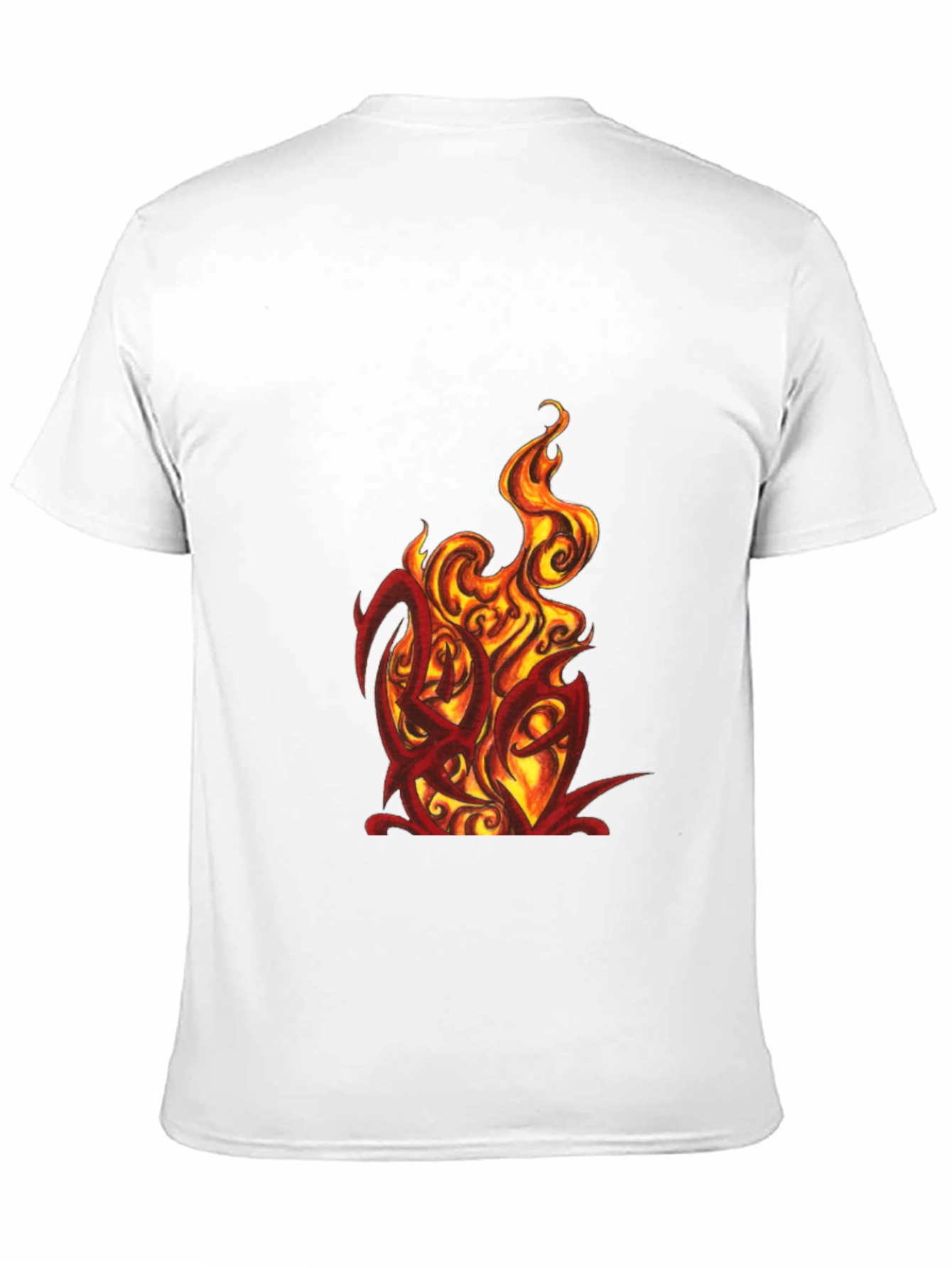 Fiery Graphic Tee - Bold Black T-Shirt