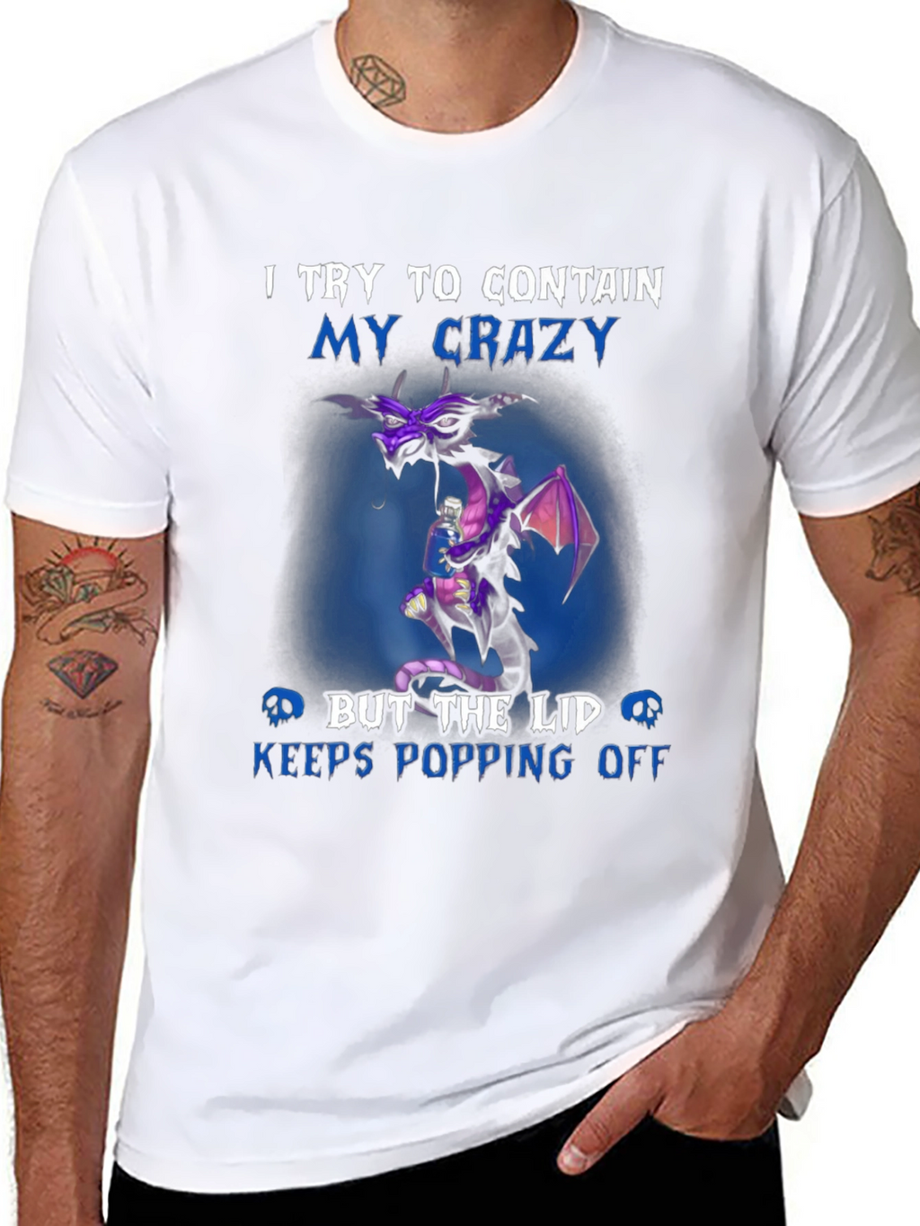 Crazy Dragon T-Shirt - Humor Tee