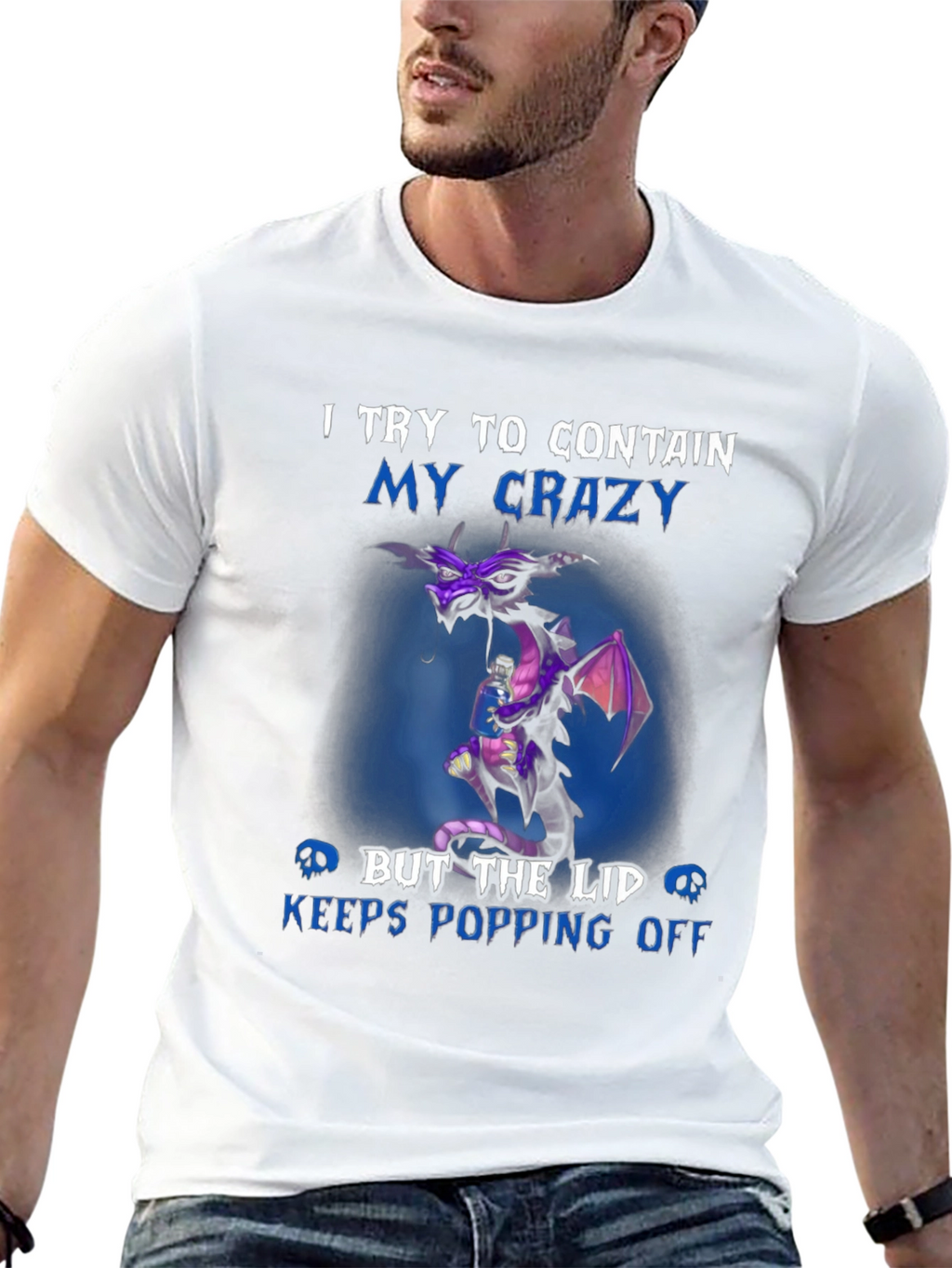 Crazy Dragon T-Shirt - Humor Tee